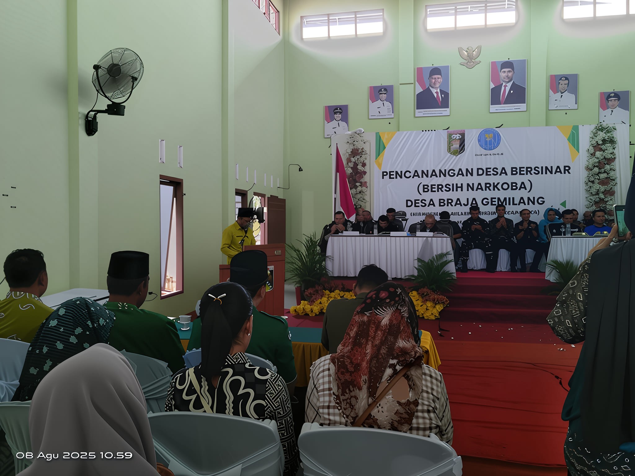 Kepala KUA Braja Selebah Hadiri Pencanangan Desa Bersinar di Braja Gemilang